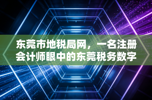 东莞市地税局网，一名注册会计师眼中的东莞税务数字化变迁与实操感悟