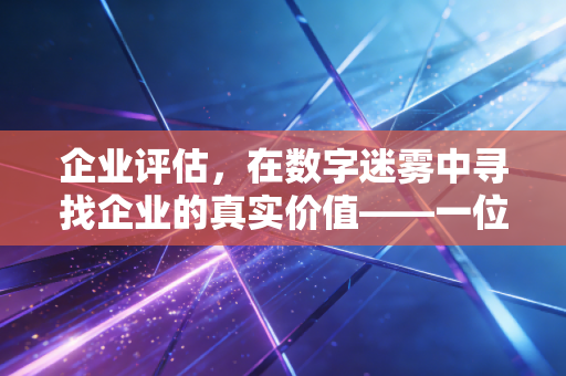 企业评估，在数字迷雾中寻找企业的真实价值——一位注会眼中的估值艺术