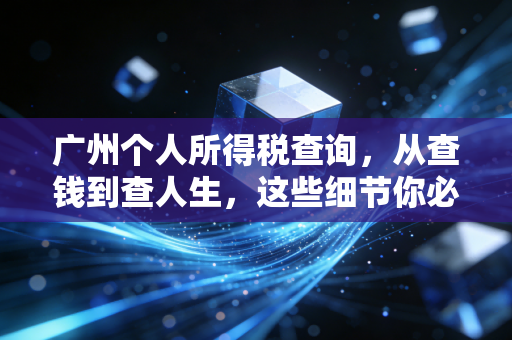 广州个人所得税查询，从查钱到查人生，这些细节你必须懂