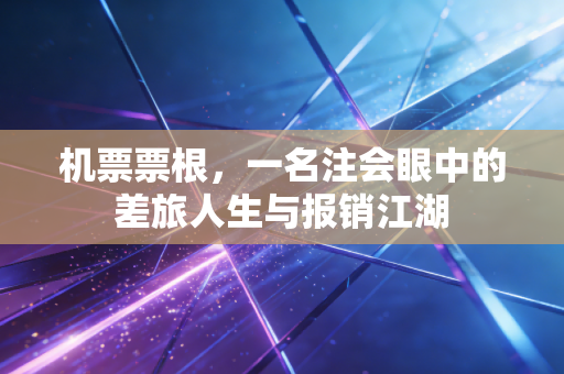 机票票根，一名注会眼中的差旅人生与报销江湖