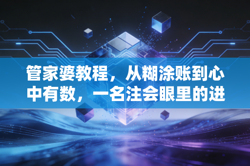 管家婆教程，从糊涂账到心中有数，一名注会眼里的进阶实战指南
