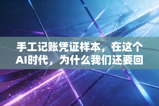 手工记账凭证样本，在这个AI时代，为什么我们还要回归纸面严谨？