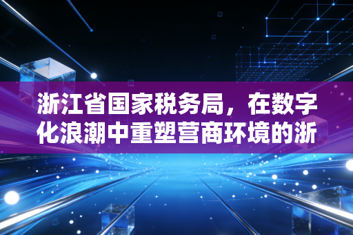浙江省国家税务局，在数字化浪潮中重塑营商环境的浙江样本，一位注会眼中的税务变迁