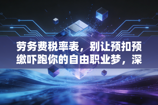 劳务费税率表，别让预扣预缴吓跑你的自由职业梦，深度解析与实操建议