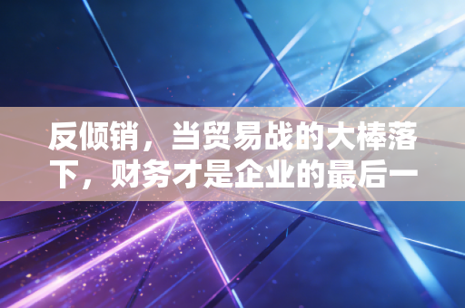 反倾销,当贸易战的大棒落下,财务才是企业的最后一道防线