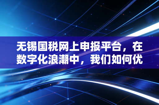 无锡国税网上申报平台，在数字化浪潮中，我们如何优雅地搞定税务申报？