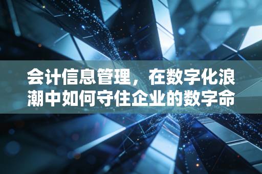会计信息管理，在数字化浪潮中如何守住企业的数字命脉