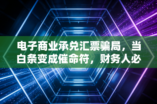 电子商业承兑汇票骗局，当白条变成催命符，财务人必须看透的资本游戏