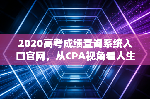 2020高考成绩查询系统入口官网，从CPA视角看人生第一份资产负债表的审计