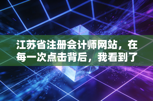 江苏省注册会计师网站，在每一次点击背后，我看到了江苏会计人的奋斗与希望