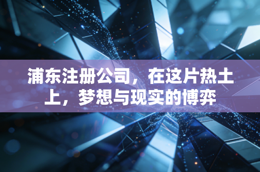 浦东注册公司，在这片热土上，梦想与现实的博弈