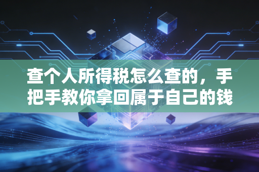 查个人所得税怎么查的,手把手教你拿回属于自己的钱,顺便聊聊那些年我们踩过的税坑
