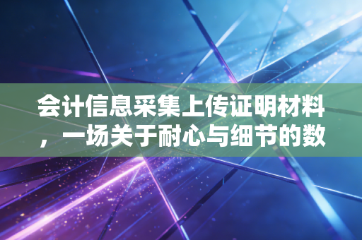 会计信息采集上传证明材料，一场关于耐心与细节的数字长征