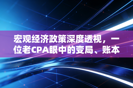 宏观经济政策深度透视,一位老CPA眼中的变局、账本与普通人的钱袋子