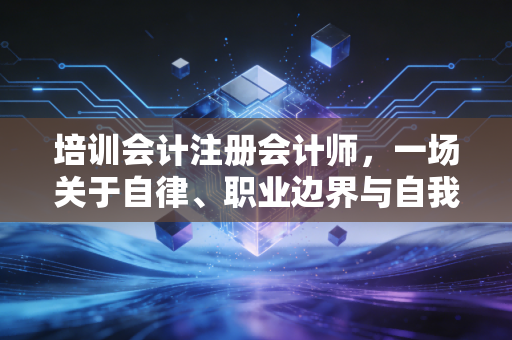 培训会计注册会计师,一场关于自律、职业边界与自我重塑的修行