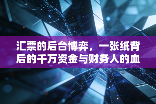 汇票的后台博弈，一张纸背后的千万资金与财务人的血泪教训