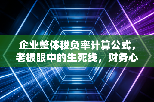 企业整体税负率计算公式，老板眼中的生死线，财务心中的定盘星
