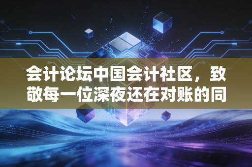 会计论坛中国会计社区，致敬每一位深夜还在对账的同行，聊聊我们这行的内卷与出路