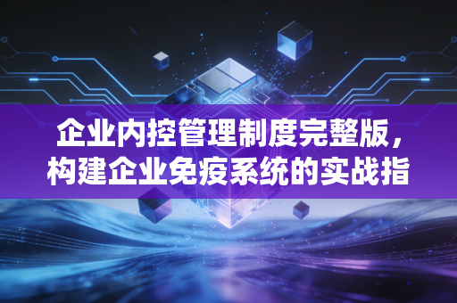企业内控管理制度完整版，构建企业免疫系统的实战指南与深度思考