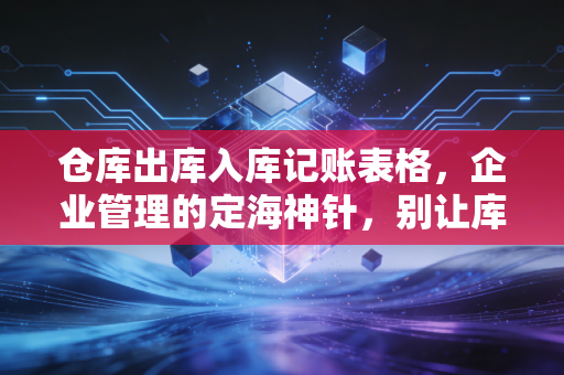 仓库出库入库记账表格,企业管理的定海神针,别让库存烂在仓库里
