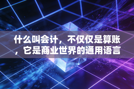 什么叫会计,不仅仅是算账,它是商业世界的通用语言
