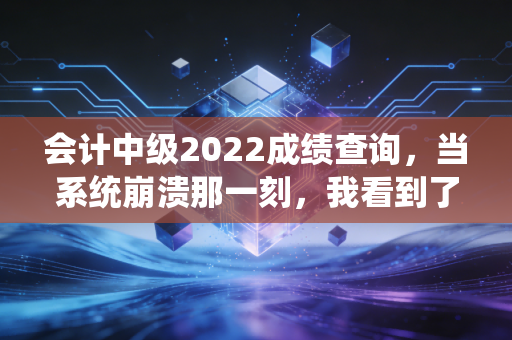 会计中级2022成绩查询，当系统崩溃那一刻，我看到了成年人的崩溃与重生
