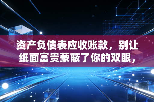 资产负债表应收账款，别让纸面富贵蒙蔽了你的双眼，一场关于信任与现金流的深度博弈