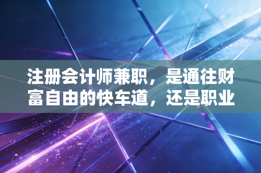 注册会计师兼职，是通往财富自由的快车道，还是职业生涯的隐形地雷？