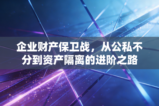 企业财产保卫战,从公私不分到资产隔离的进阶之路