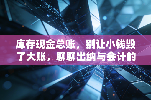 库存现金总账,别让小钱毁了大账,聊聊出纳与会计的那些爱恨情仇