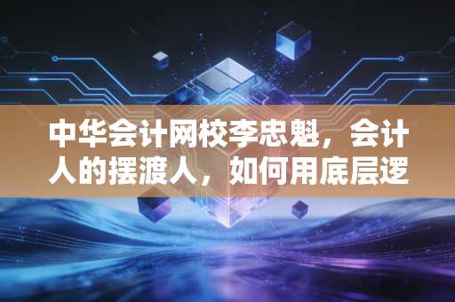 中华会计网校李忠魁,会计人的摆渡人,如何用底层逻辑打通CPA与实务的任督二脉