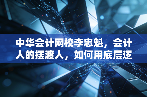 中华会计网校李忠魁，会计人的摆渡人，如何用底层逻辑打通CPA与实务的任督二脉