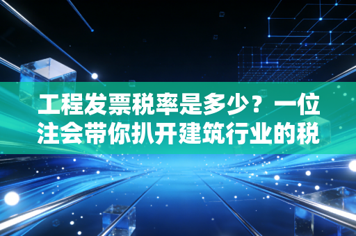 工程发票税率是多少?一位注会带你扒开建筑行业的税务迷雾