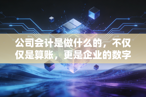 公司会计是做什么的,不仅仅是算账,更是企业的数字医生与守夜人