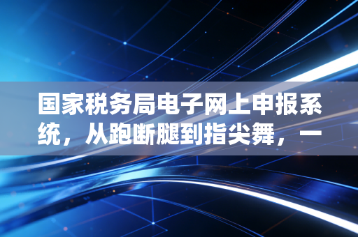 国家税务局电子网上申报系统，从跑断腿到指尖舞，一位老会计眼中的财税进化史