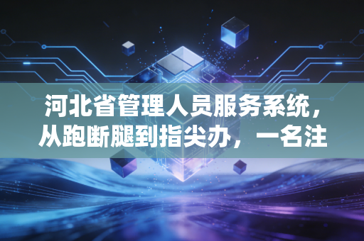 河北省管理人员服务系统，从跑断腿到指尖办，一名注册会计师眼中的数字化变革