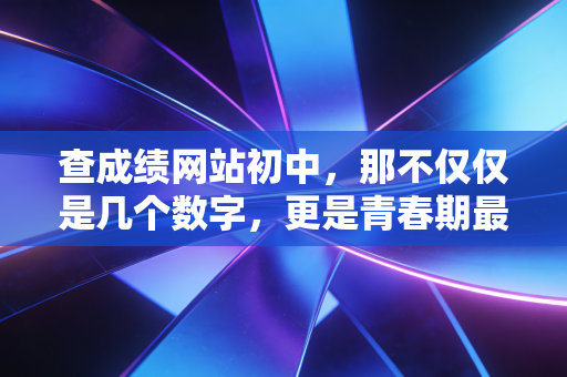 查成绩网站初中，那不仅仅是几个数字，更是青春期最真实的心跳时刻