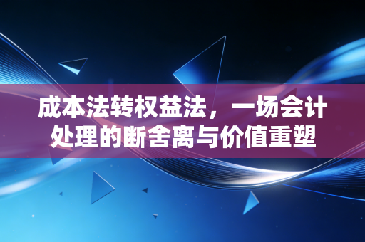 成本法转权益法，一场会计处理的断舍离与价值重塑