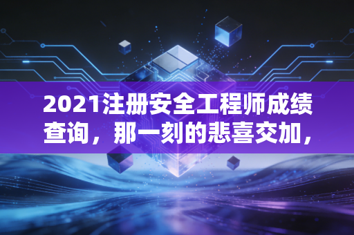 2021注册安全工程师成绩查询，那一刻的悲喜交加，以及证书背后的真实价值