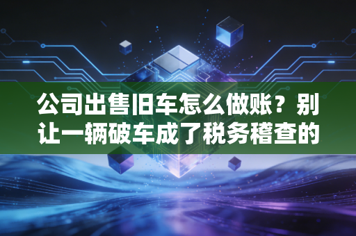 公司出售旧车怎么做账？别让一辆破车成了税务稽查的导火索——老会计的实操避坑指南