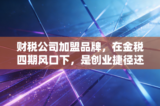 财税公司加盟品牌，在金税四期风口下，是创业捷径还是资本深坑？