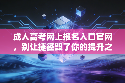 成人高考网上报名入口官网，别让捷径毁了你的提升之路，聊聊学历背后的真实逻辑