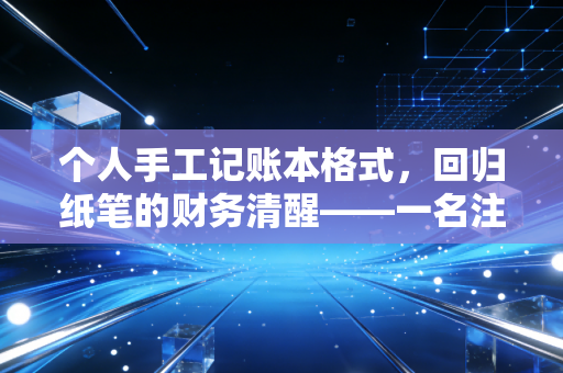 个人手工记账本格式，回归纸笔的财务清醒——一名注册会计师的私房建议