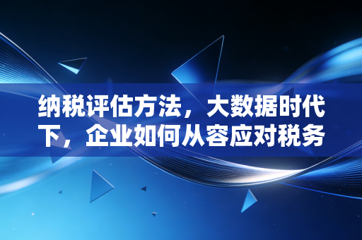 纳税评估方法，大数据时代下，企业如何从容应对税务体检