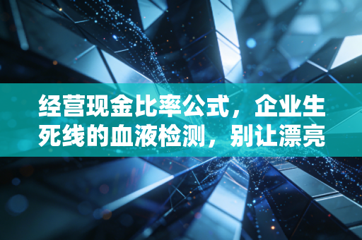 经营现金比率公式,企业生死线的血液检测,别让漂亮的利润骗了你