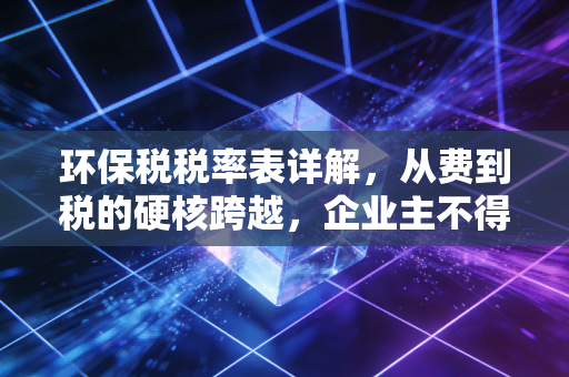 环保税税率表详解，从费到税的硬核跨越，企业主不得不看的生存指南