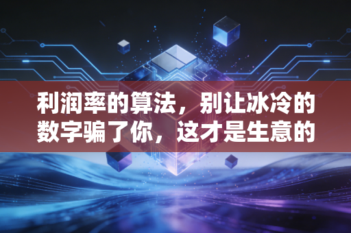 利润率的算法，别让冰冷的数字骗了你，这才是生意的真相