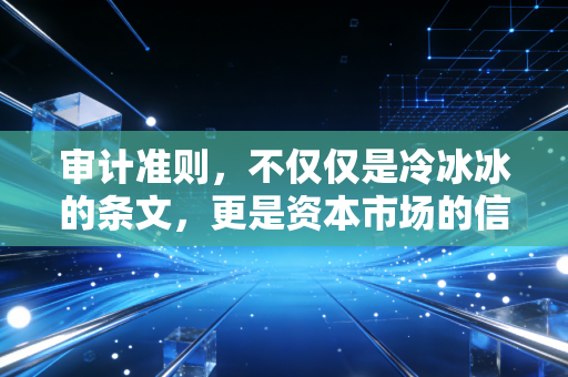 审计准则,不仅仅是冷冰冰的条文,更是资本市场的信任基石