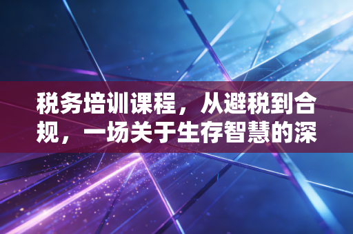 税务培训课程,从避税到合规,一场关于生存智慧的深度洗礼