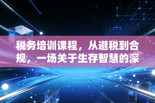 税务培训课程，从避税到合规，一场关于生存智慧的深度洗礼
